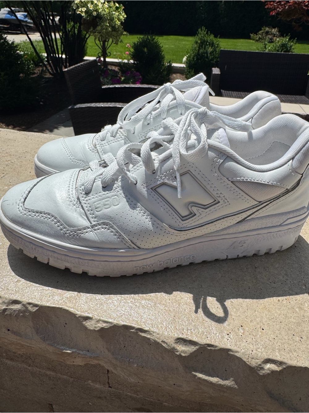 New Balance Women’s 550 All-White Athletic Sneakers